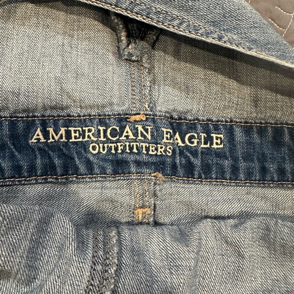American Eagle Outfitters Women Denim Short Overalls Size XS - Picture 8 of 8